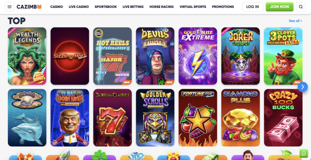 cazimbo slots